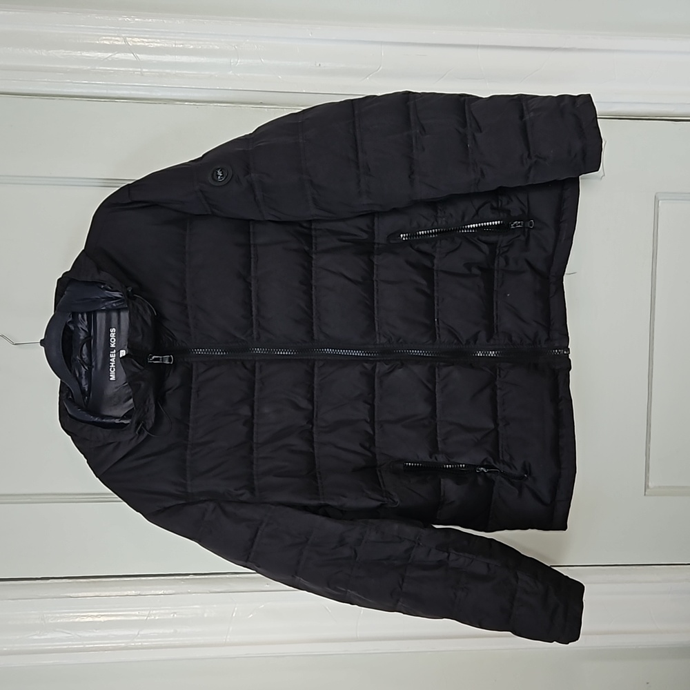 Michael Kors Men's Hooded Down Puffer Jacket-XL